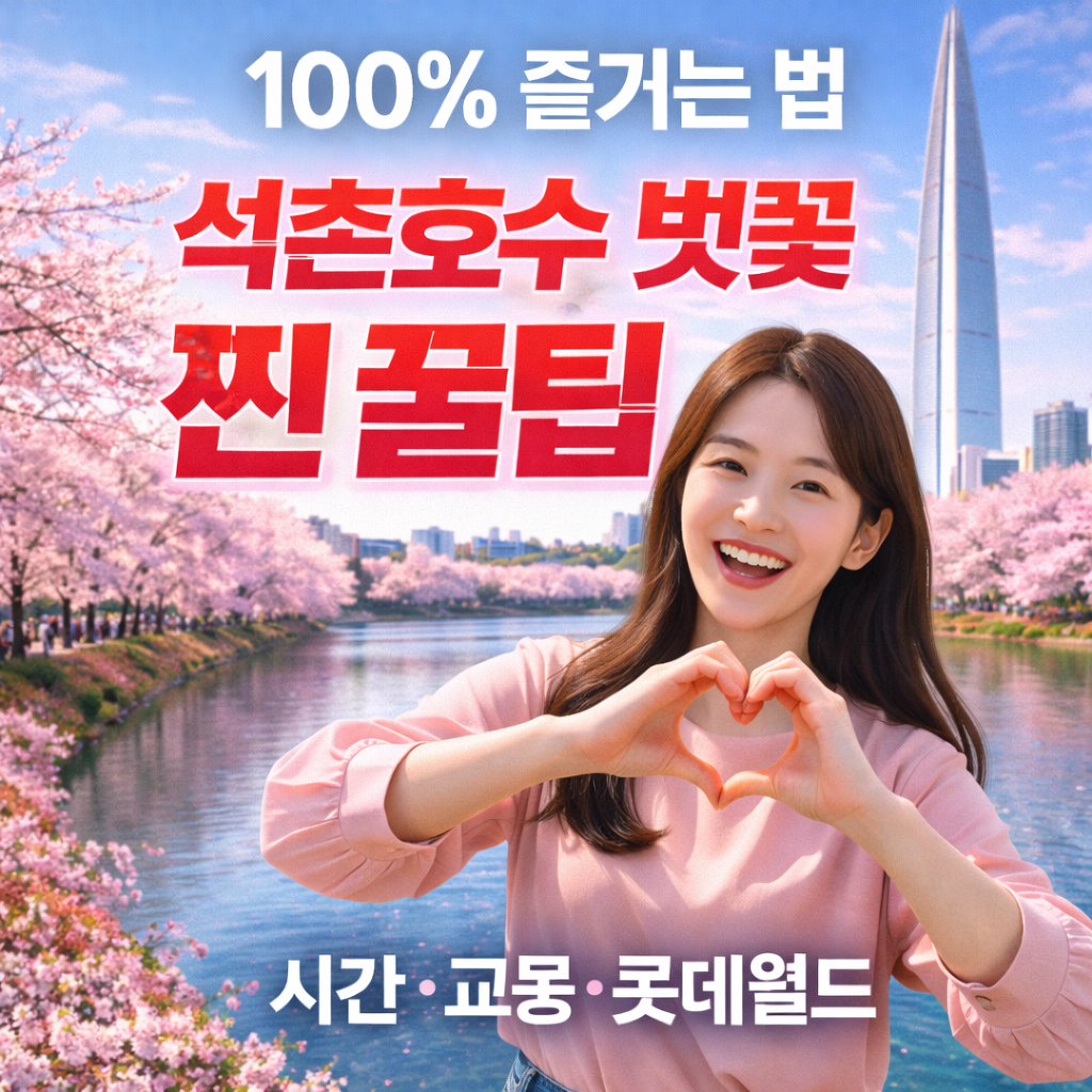 석촌호수 벚꽃 100% 즐기는 법, 찐 꿀팁