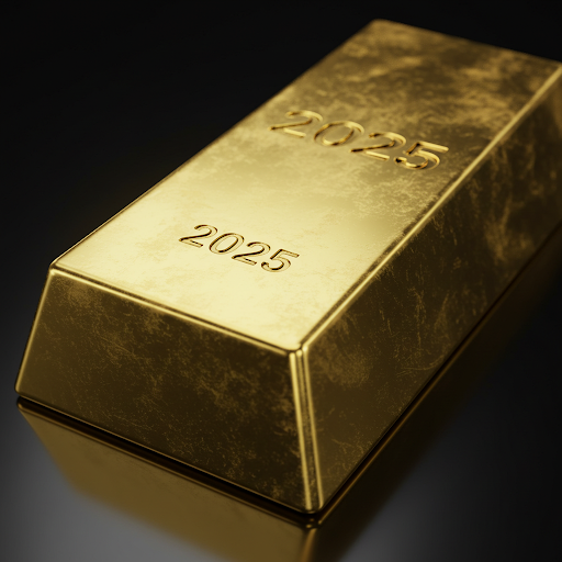 2025년도가 삽입된 골드바