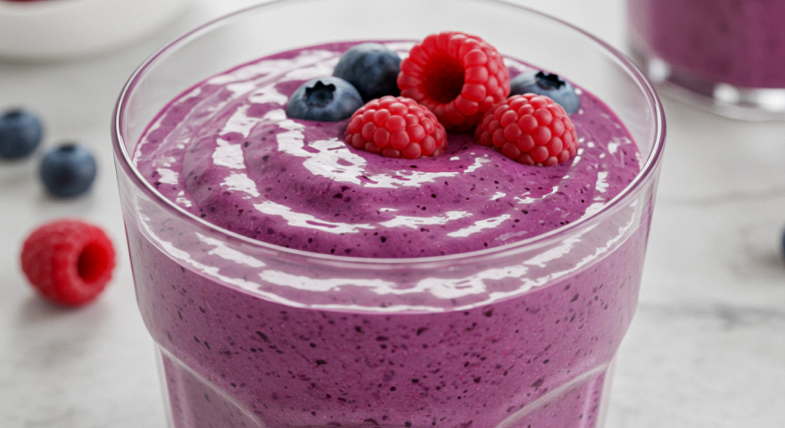 보라빛 애사비 스무디