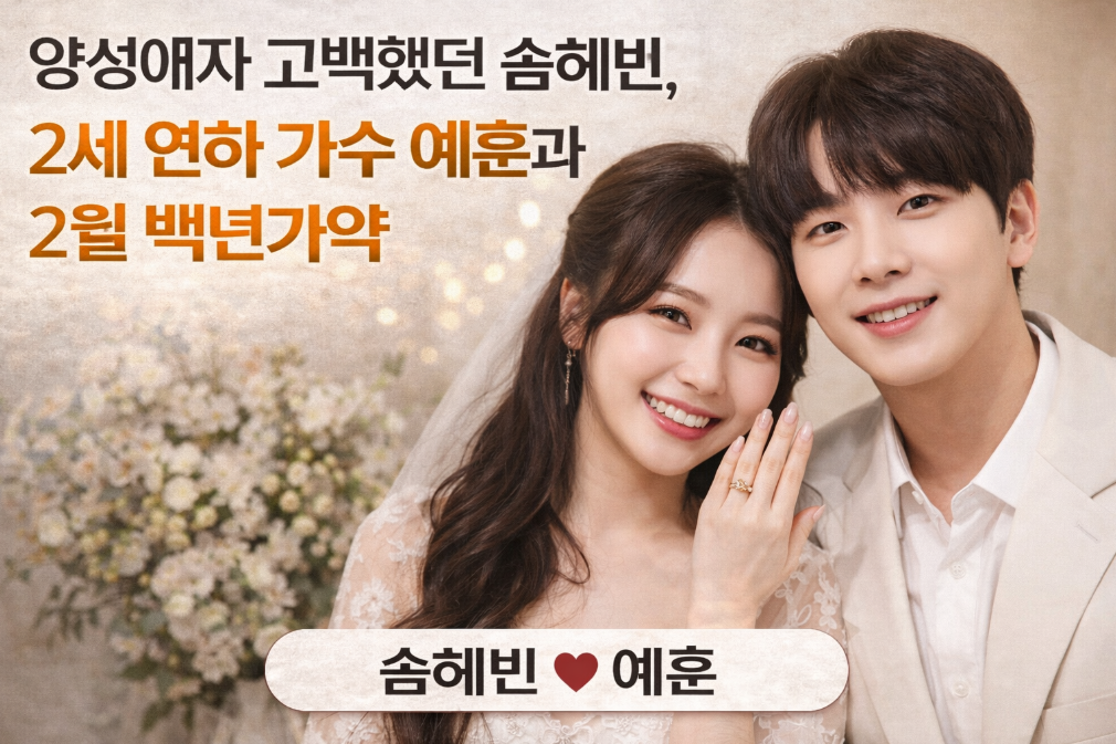솜혜빈&hearts;예훈 2월 결혼, 양성애 고백 후 찾은 진짜 사랑