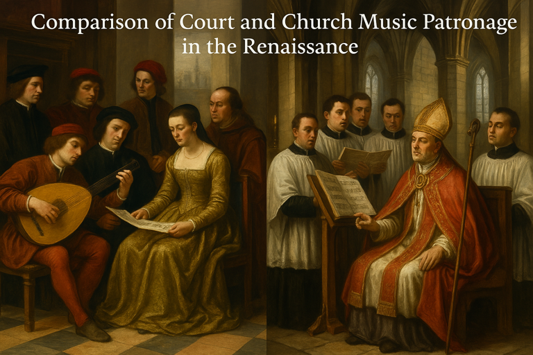 르네상스 시대 궁정과 교회의 음악 후원 구조 비교