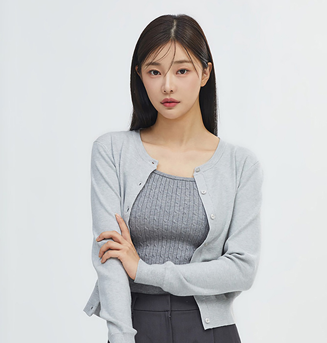SPAO 소프트얀 베이직 라운드넥 가디건