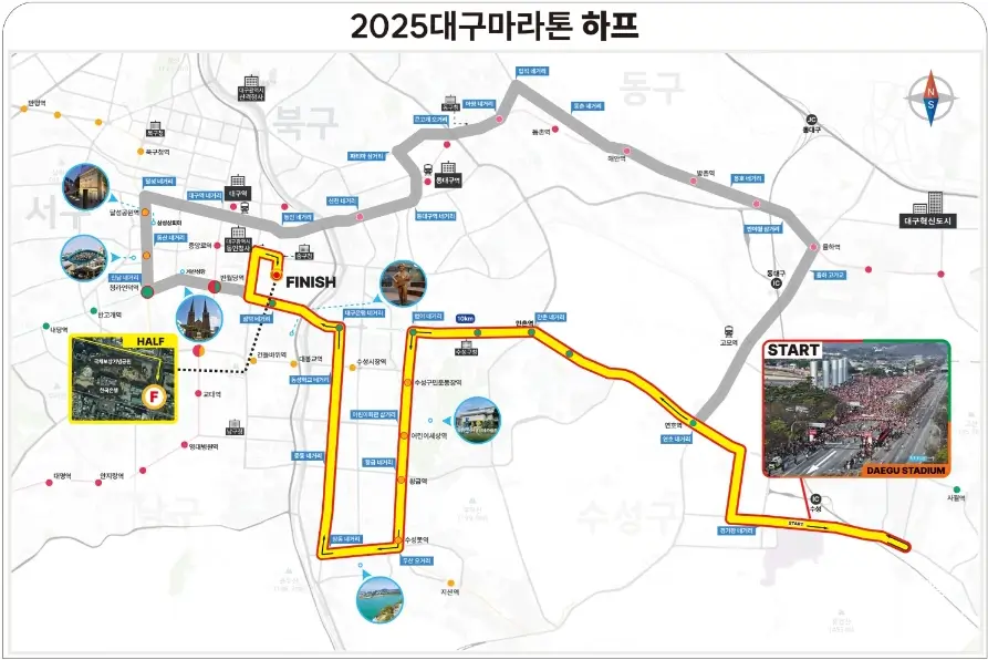 하프 및 10km