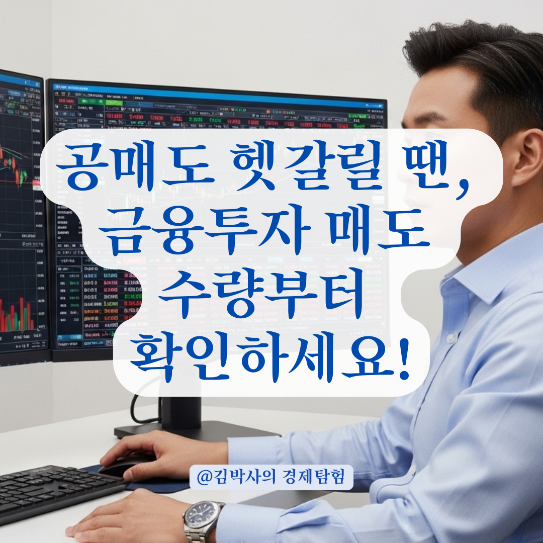 공매도 이해 안될 땐, 금융투자 매도 수량부터 보세요.