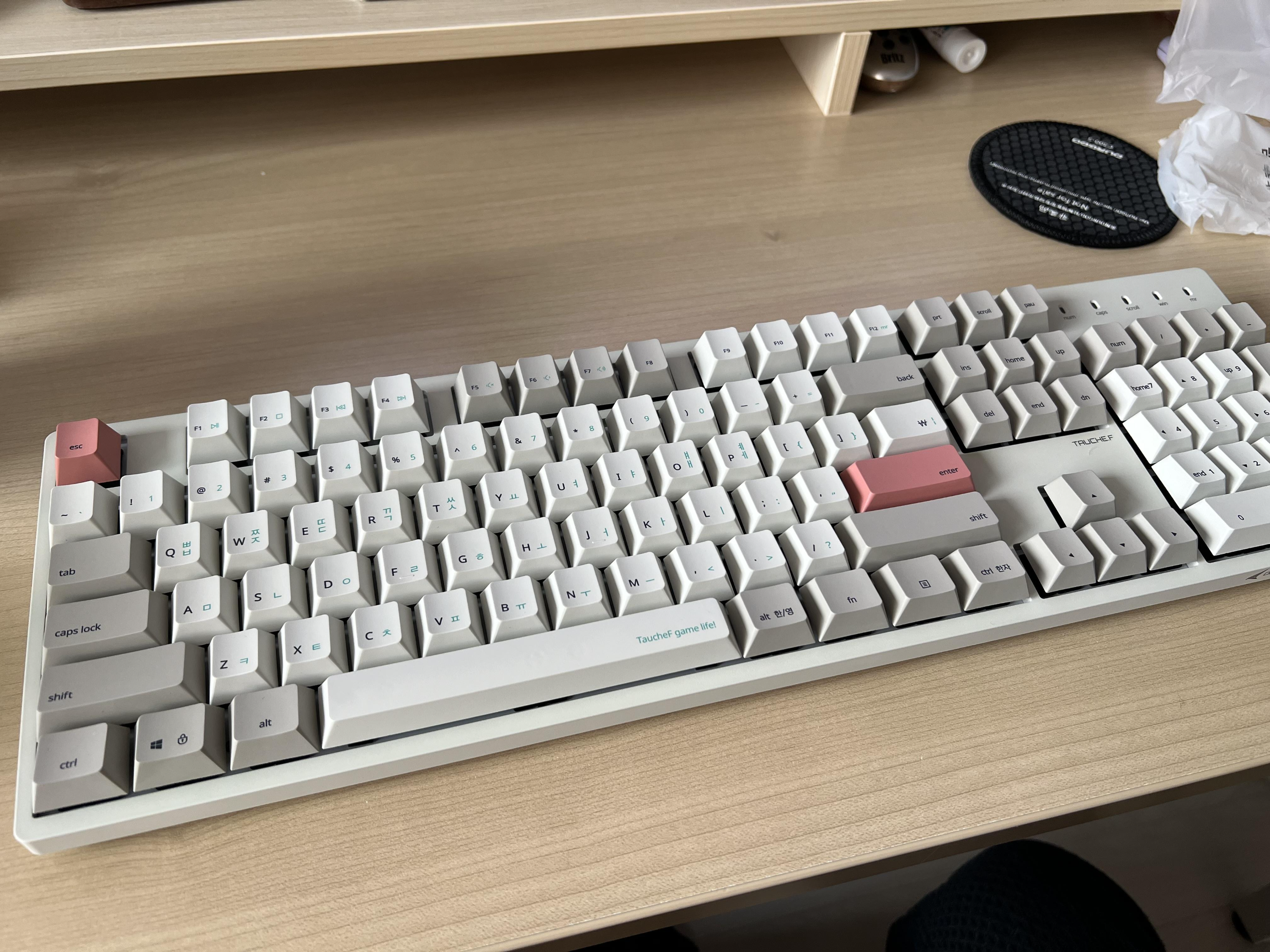 듀가드 씽크웨이 토체프 갈축 웜톤베이지