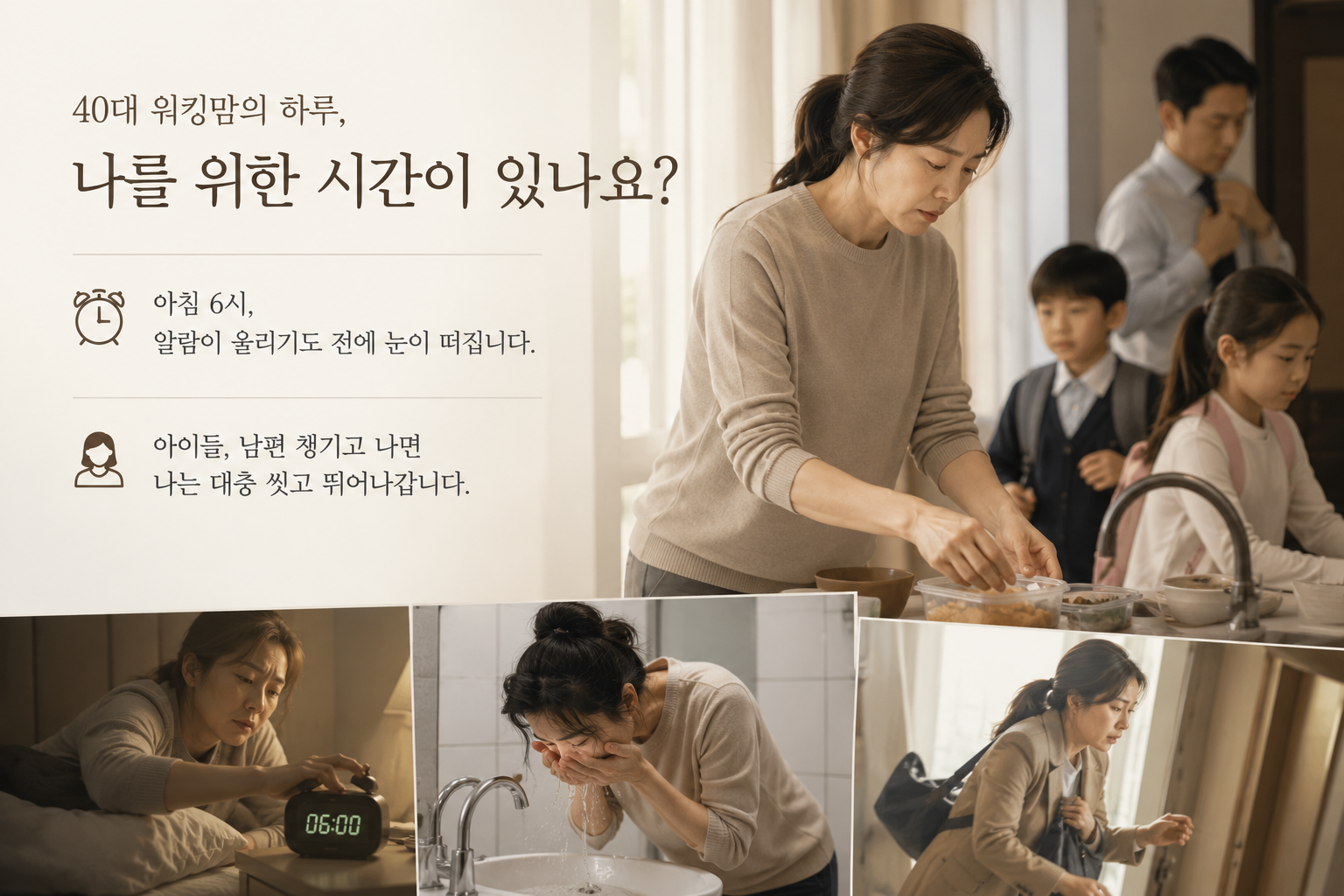 40대 워킹맘 하루일과와 나를 의한 시간의 필요성