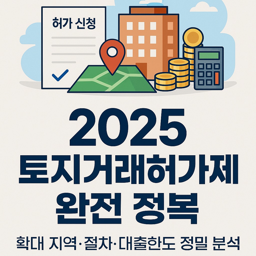 2025 토지거래허가제 완전 정복｜확대 지역&middot;절차&middot;대출한도 정밀 분석