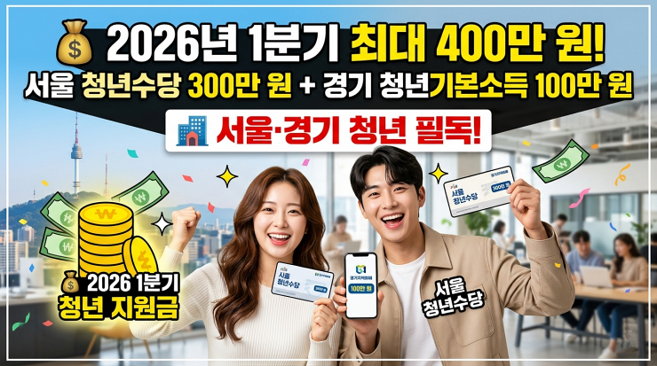 2026년 1분기 서울·경기 청년 지원금