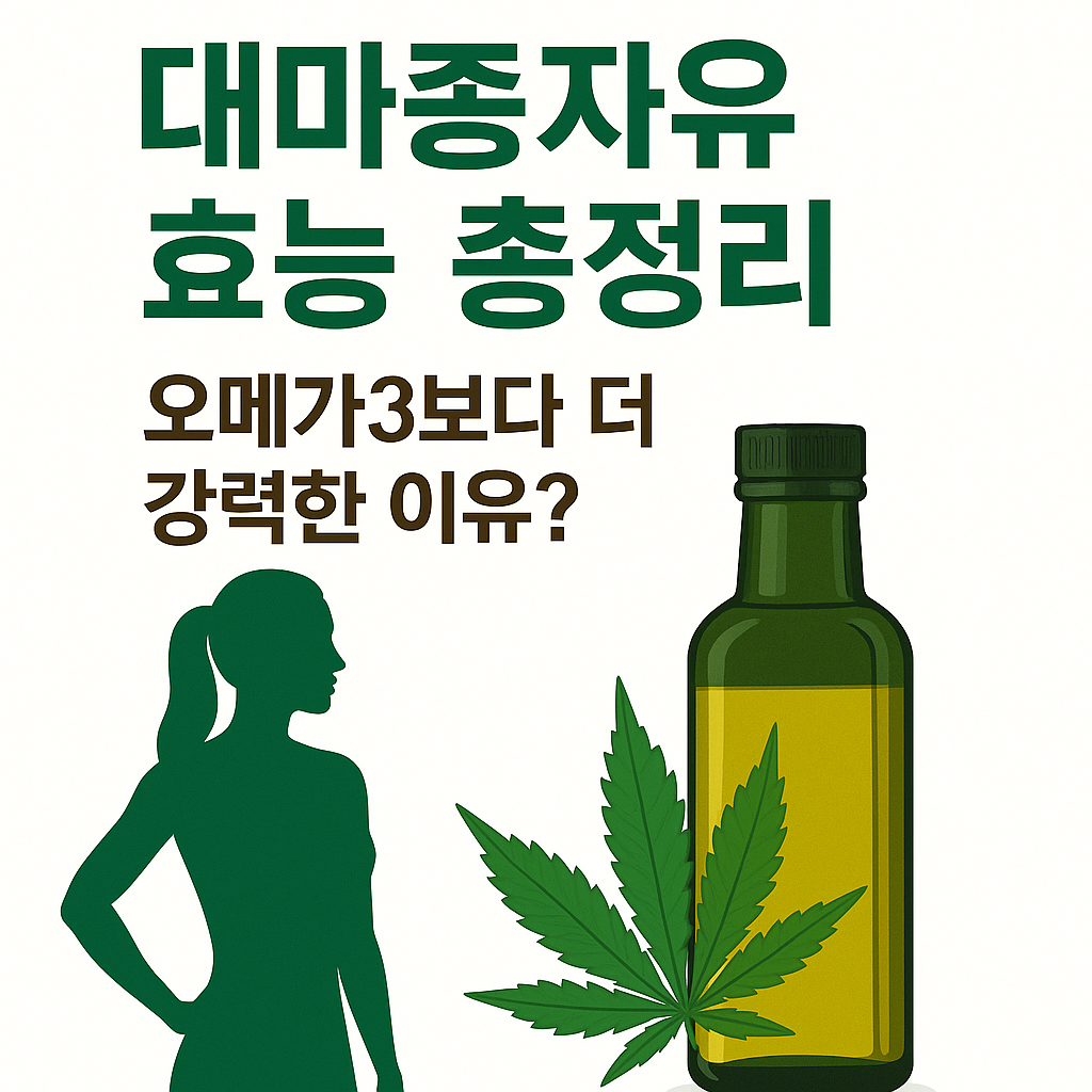 대마종자유 효능과 부작용 총정리 – 오메가3보다 더 강력한 이유?