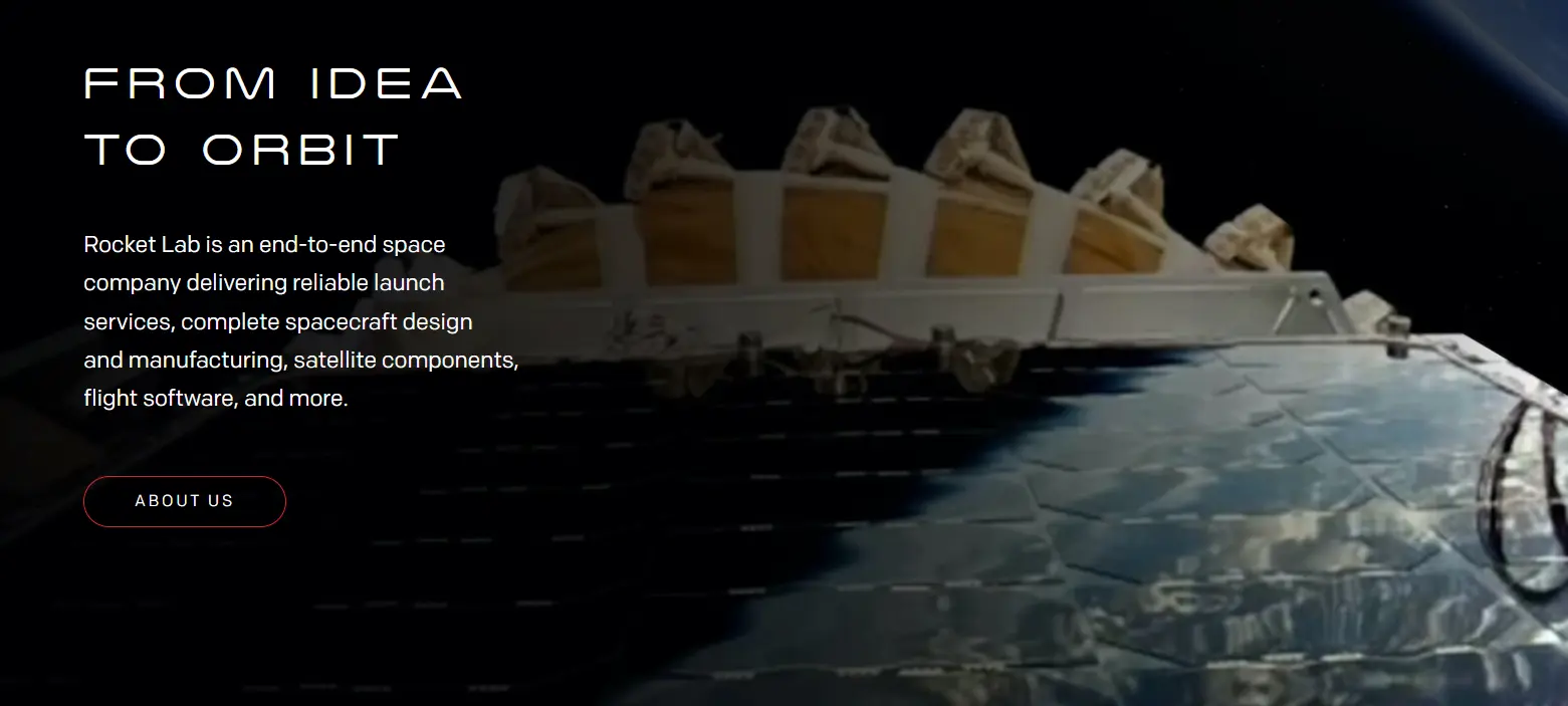 로켓랩 홈페이지 홍보자료 2 출처 https://rocketlabcorp.com/