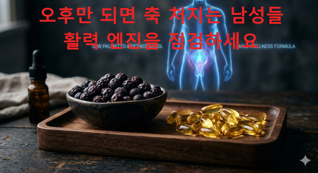 남성 전립선 건강과 지구력 증진을 돕는 쏘팔메토와 옥타코사놀 이미지