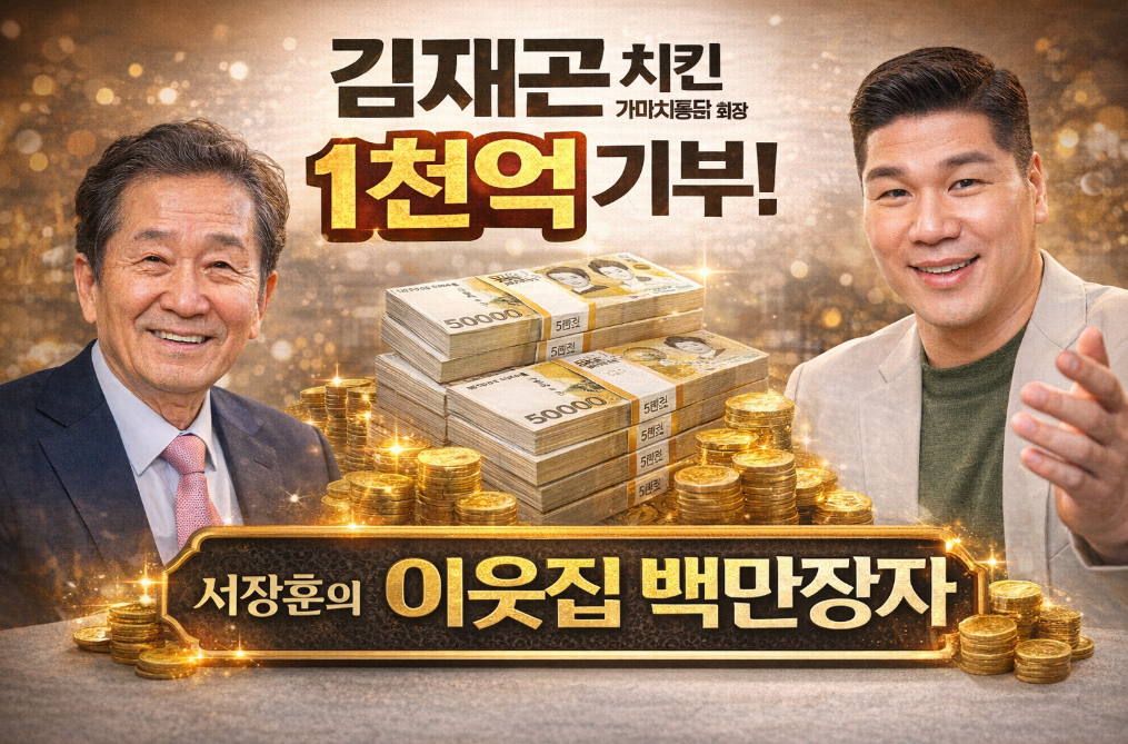 김재곤 회장 1천억 기부, 서장훈도 놀란 진짜 이유