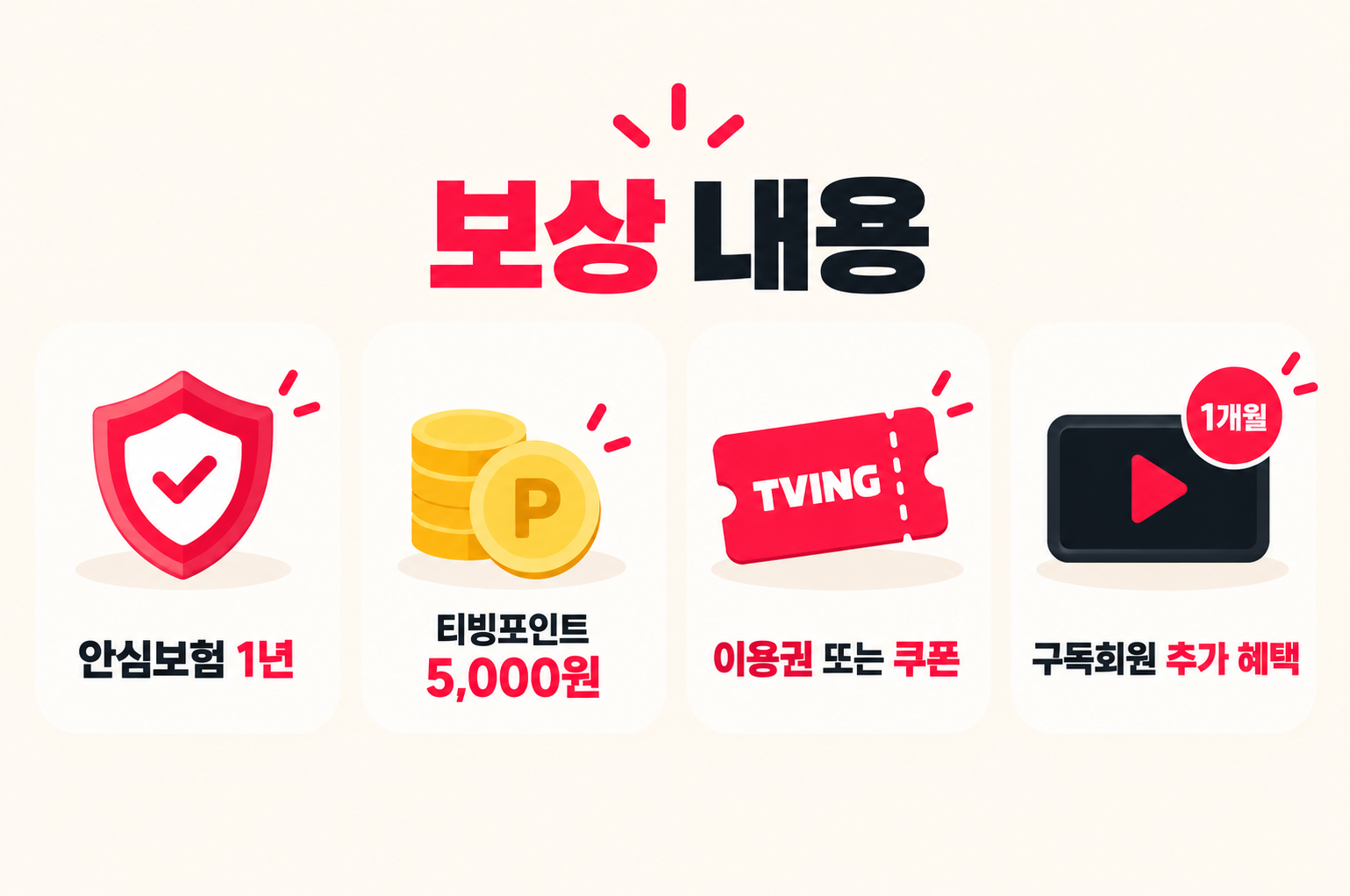 티빙 개인정보 유출 보상 신청방법