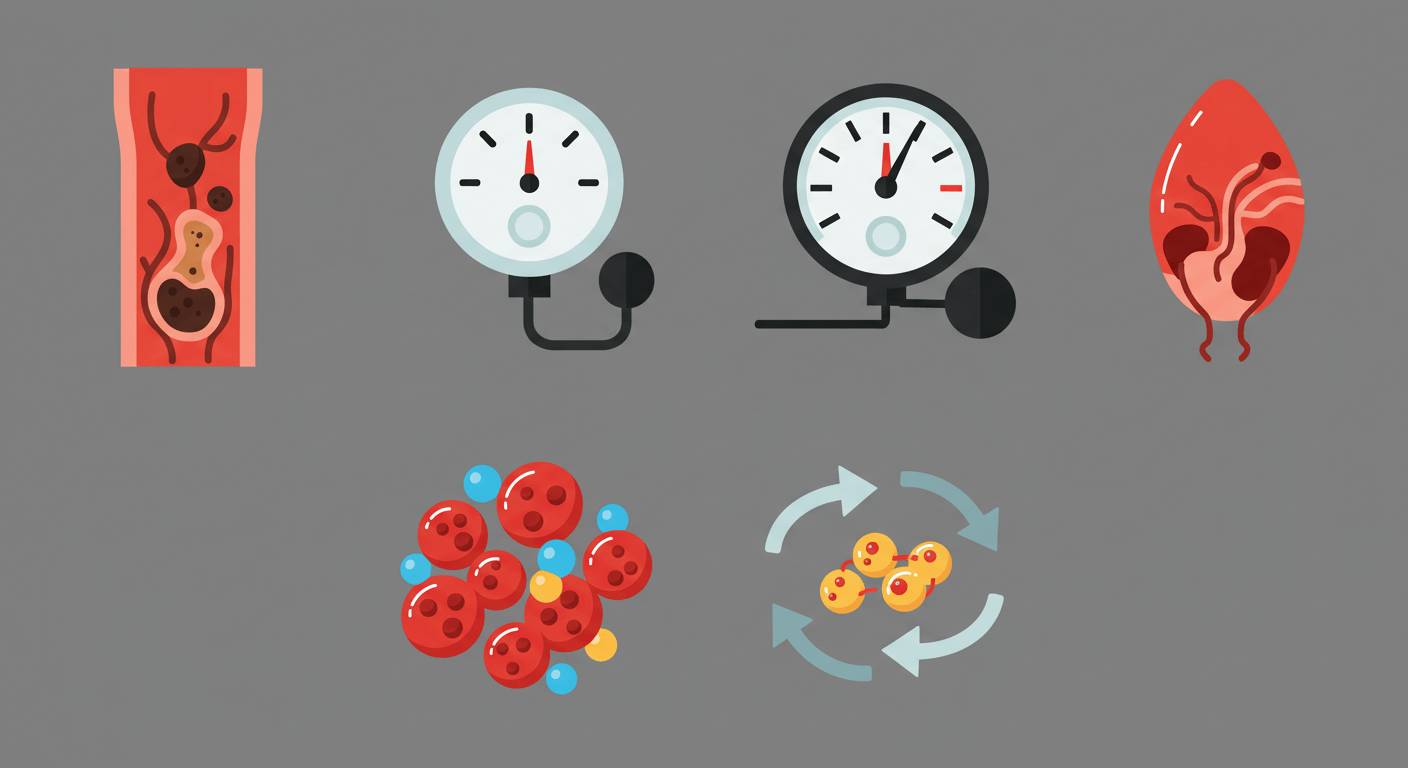 "고지혈증과 고혈압의 연관성"에 대한 이미지입니다.