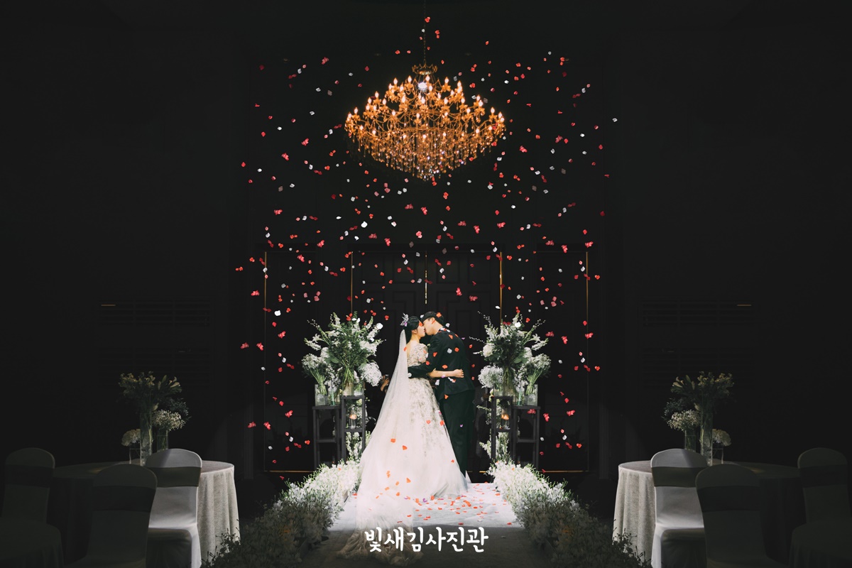 mj컨벤션 파티오볼룸 본식스냅 촬영 후기 플라워샤워 전경