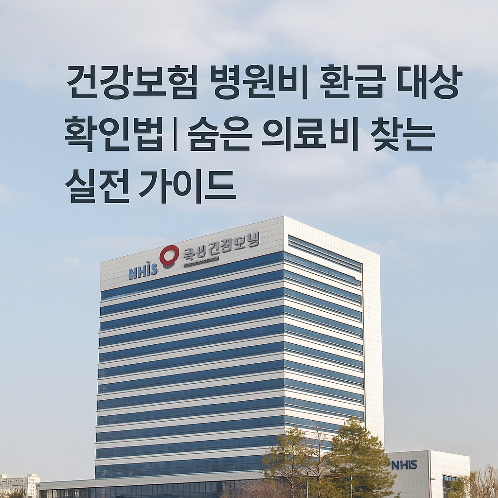 건강보험 병원비 환급 대상 확인법