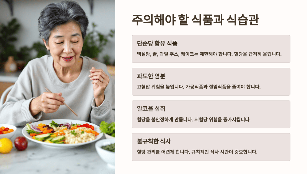 주의해야 할 식품과 식습관