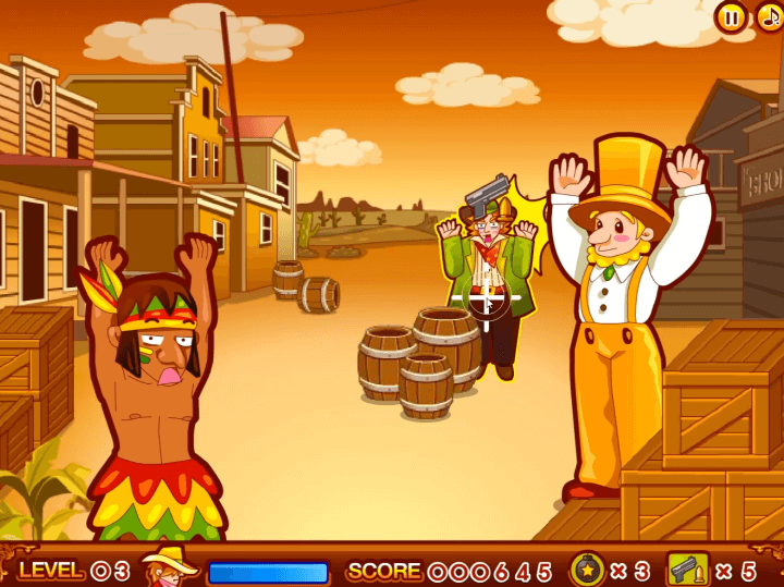 선량한-시민을-피해-악당에게-총을-쏘는-화면