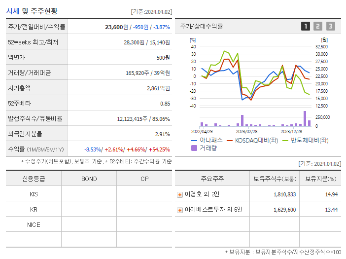 아나패스_기업개요