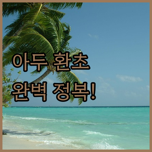 몰디브 현지인 섬 숙소부터 럭셔리 리..