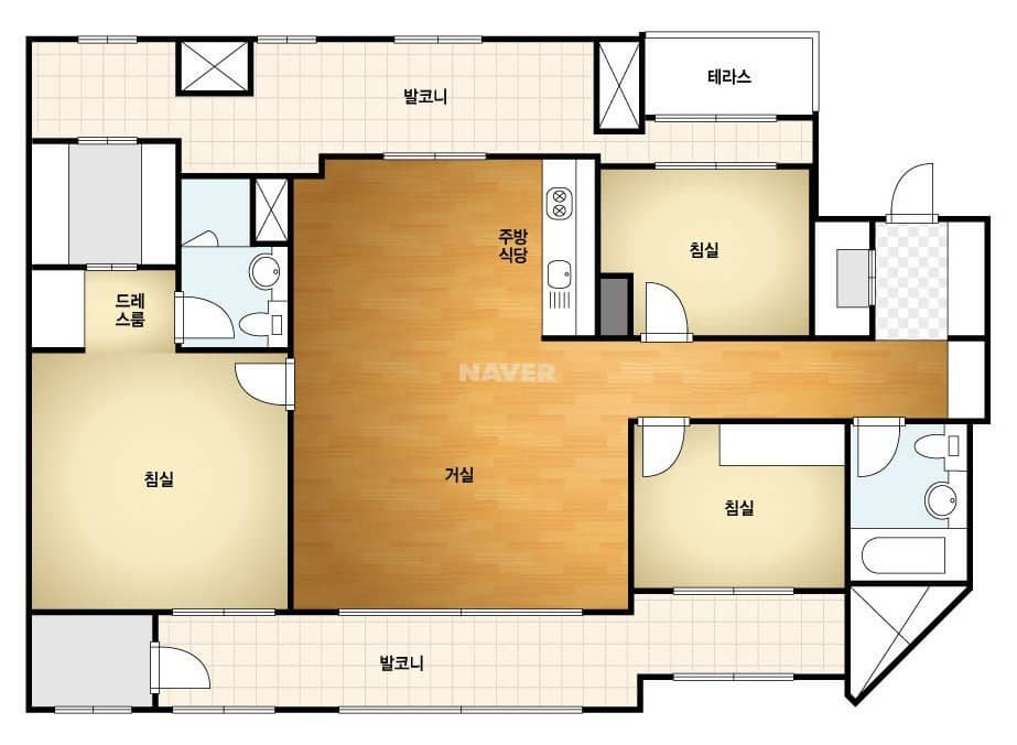 디에이치 자이 개포 84A 평면도