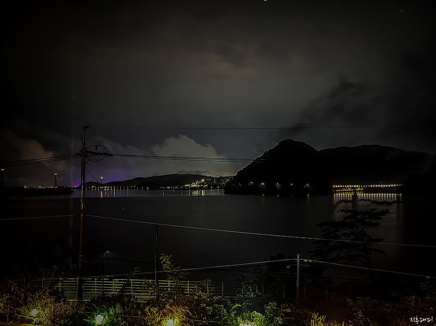 테라스에서 본 야경