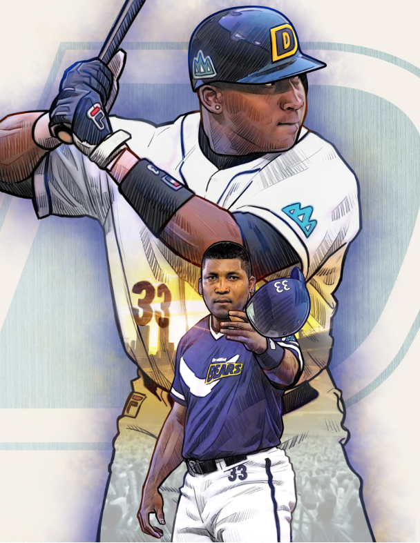 KBO 40인 레전드 중 타이론 우즈 선수 관련 이미지