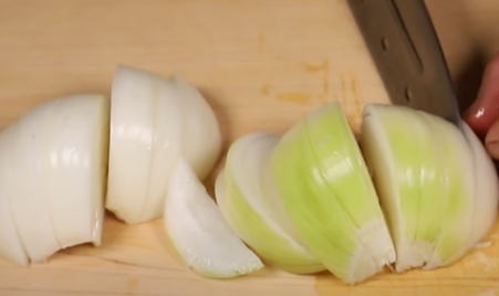 양파 썰기
