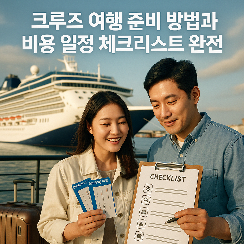크루즈 여행 준비 방법과 비용 일정 체크리스트 완전 정리
