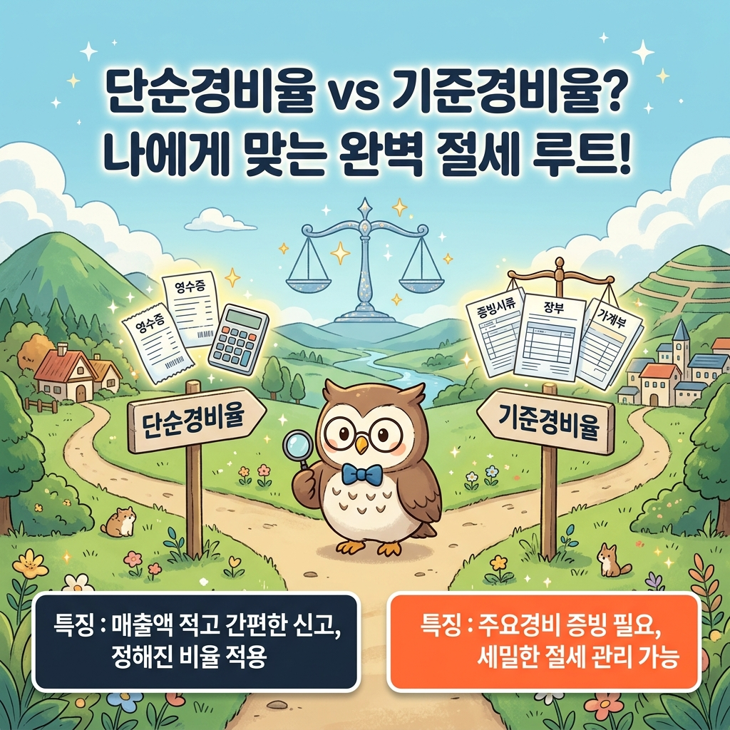 2026년 프리랜서 종합소득세 신고 단순경비율 기준경비율 차이 비교 및 세금 폭탄 피하는 D유형 F유형 간편장부 절세 신고 방법 선택 가이드