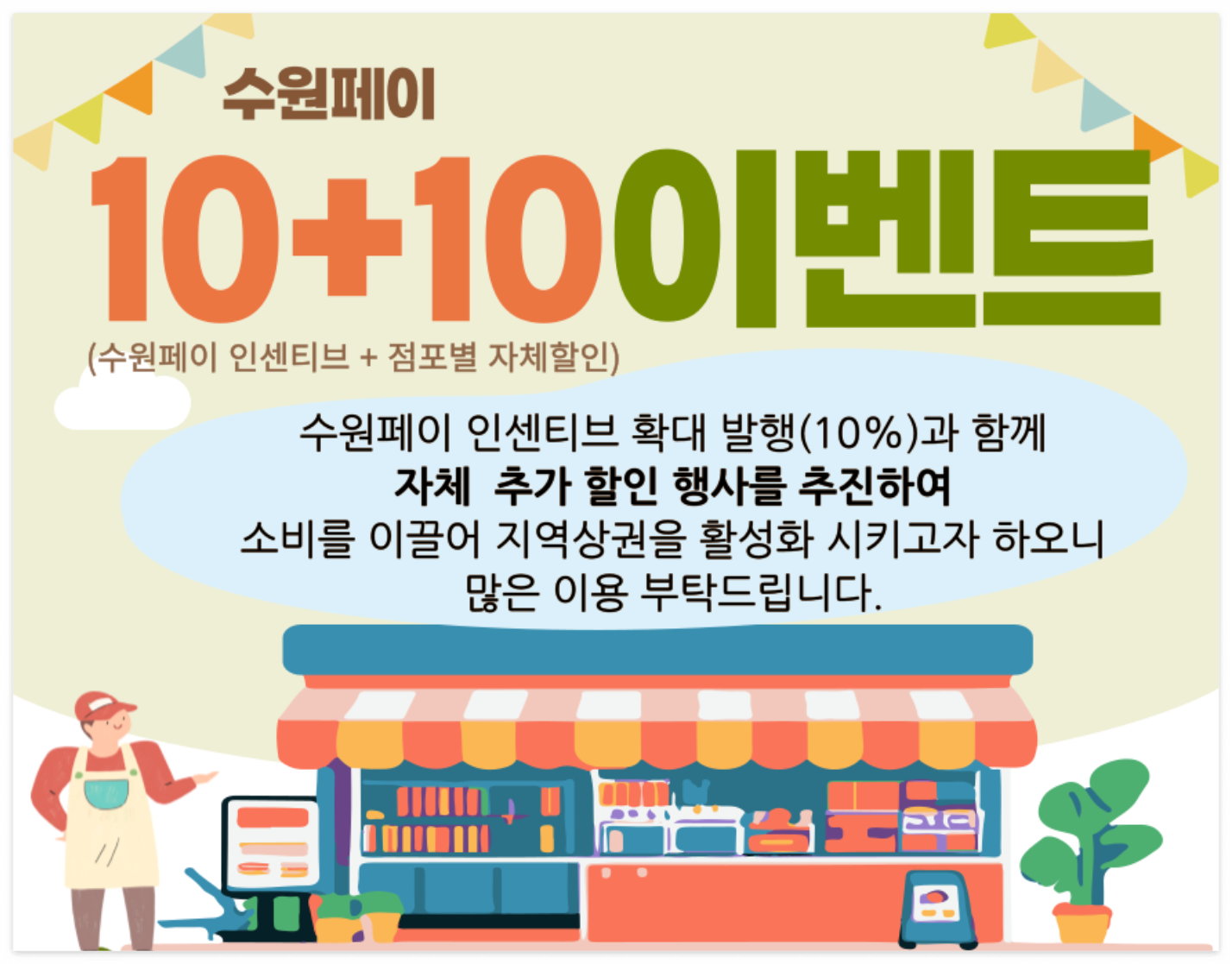 수원페이 10+10 이벤트: 최대 20% 할인으로 알뜰 쇼핑하는 법!