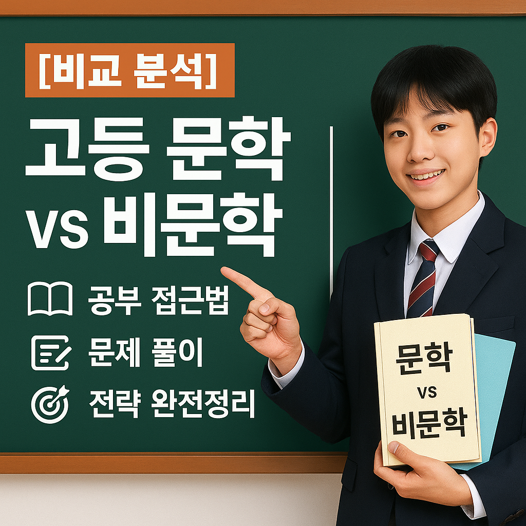 [비교 분석] 고등 문학 vs 비문학 ｜ 공부 접근법·문제 풀이 전략 완전정리