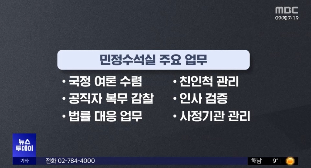 오광수 민정수석 임명 이유