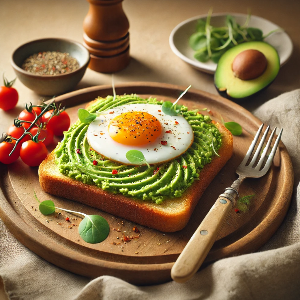 계란과 아보카도 토스트