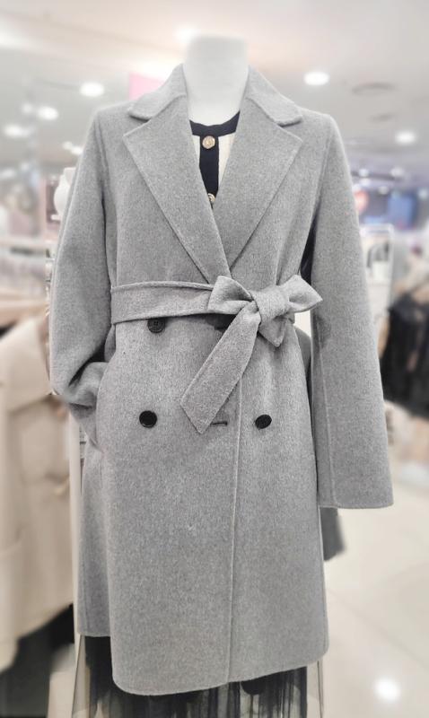 SOUP 핸드메이드 울 캐시미어 더블버튼 슬림핏 벨티드코트 SZAHC32