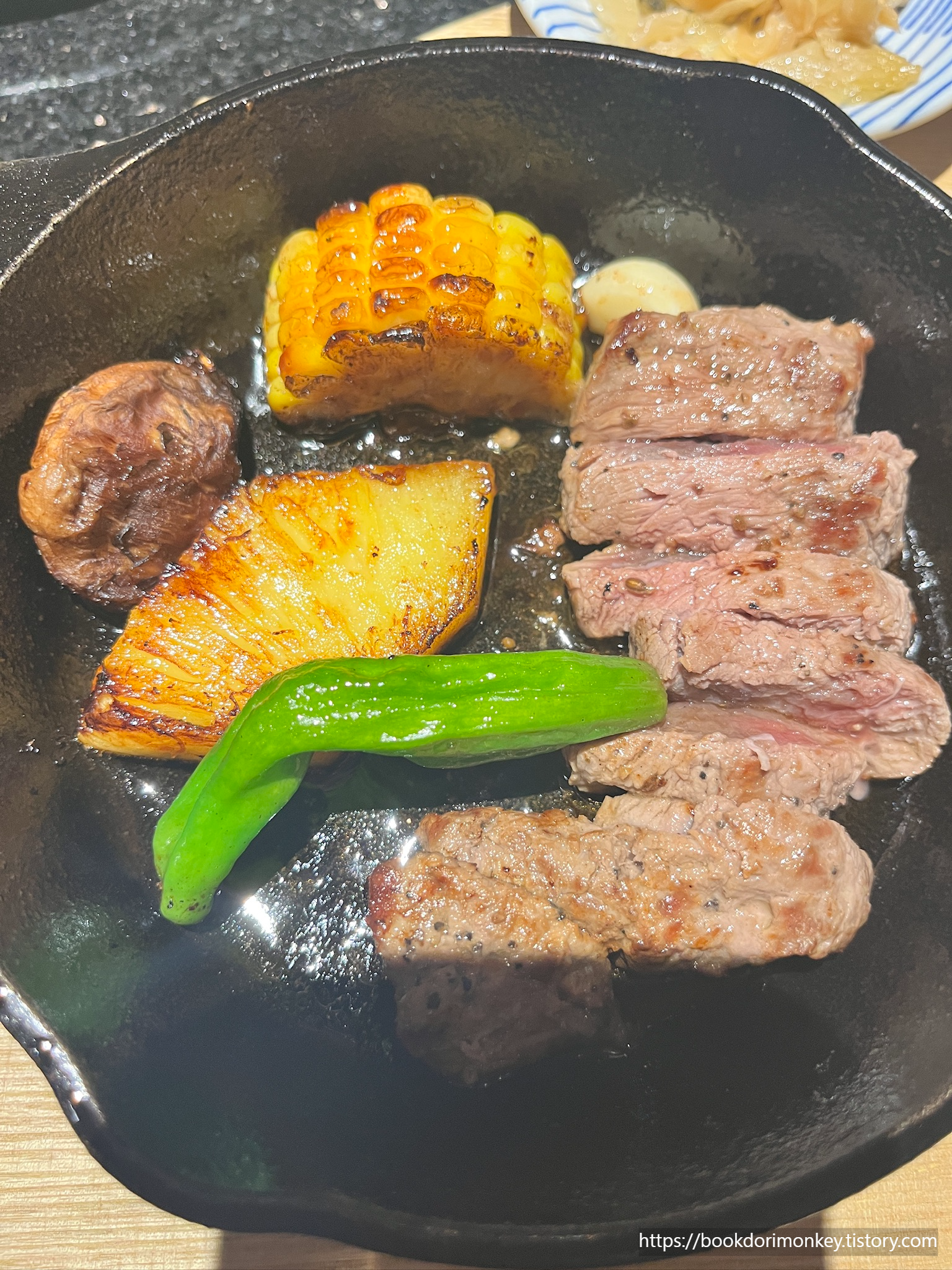 스테이크&amp;가리비 관자구이