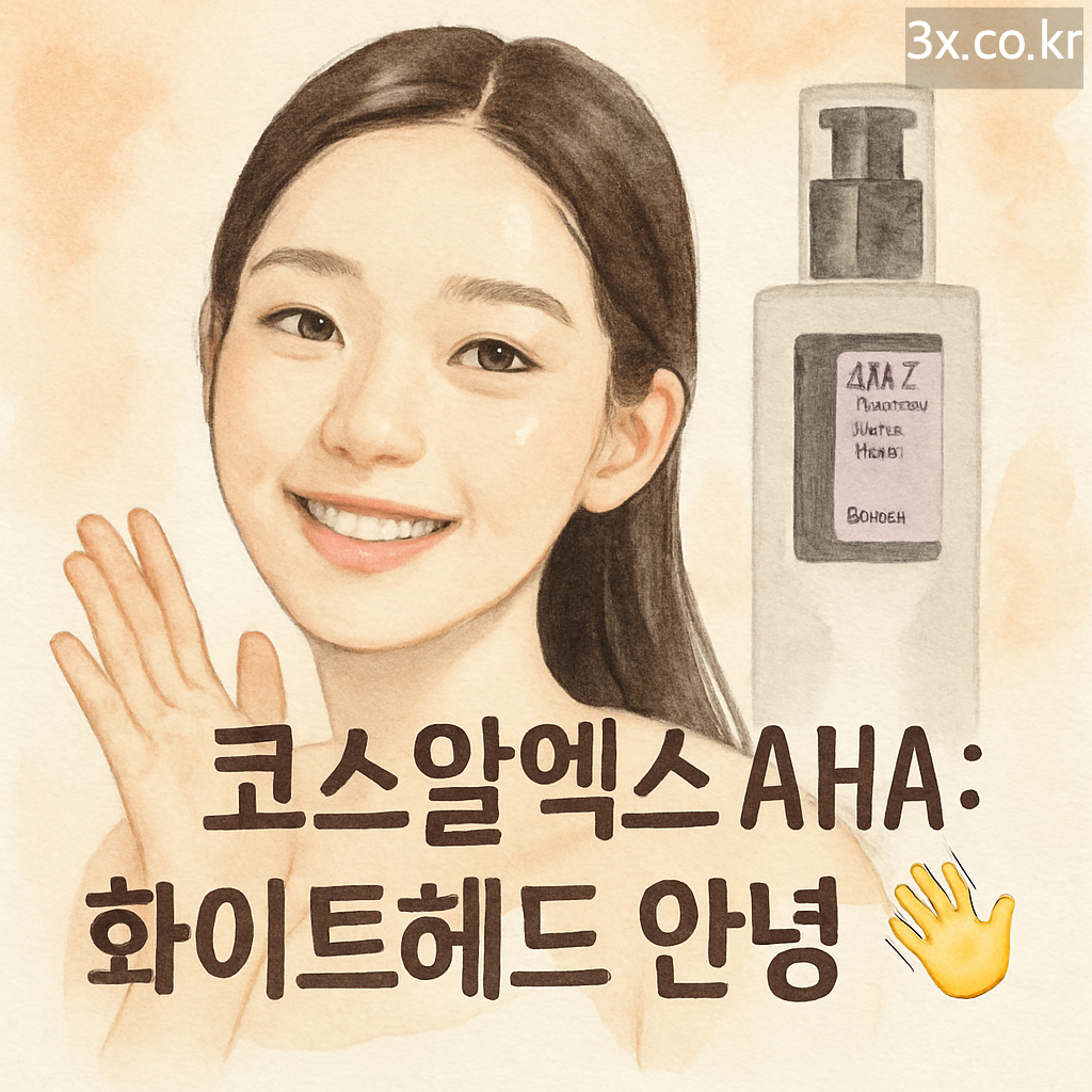 코스알엑스 AHA: 화이트헤드 안녕 👋