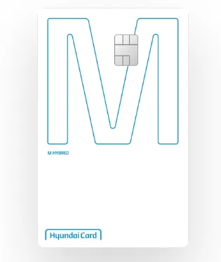 현대카드M 하이브리드 기본 디자인