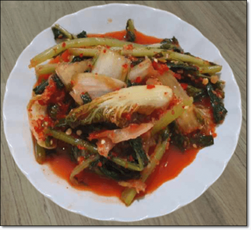 열무얼갈이배추김치