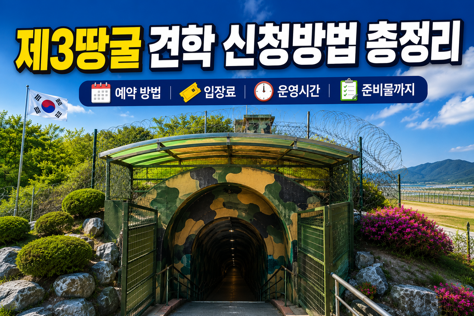 제3땅굴 견학 신청방법 총정리|예약 방법, 입장료, 운영시간, 준비물까지 관련 사진