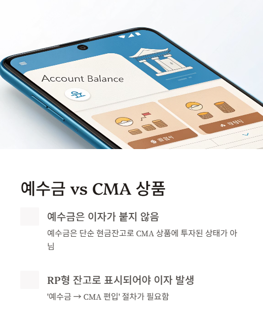 예수금 cma 상품