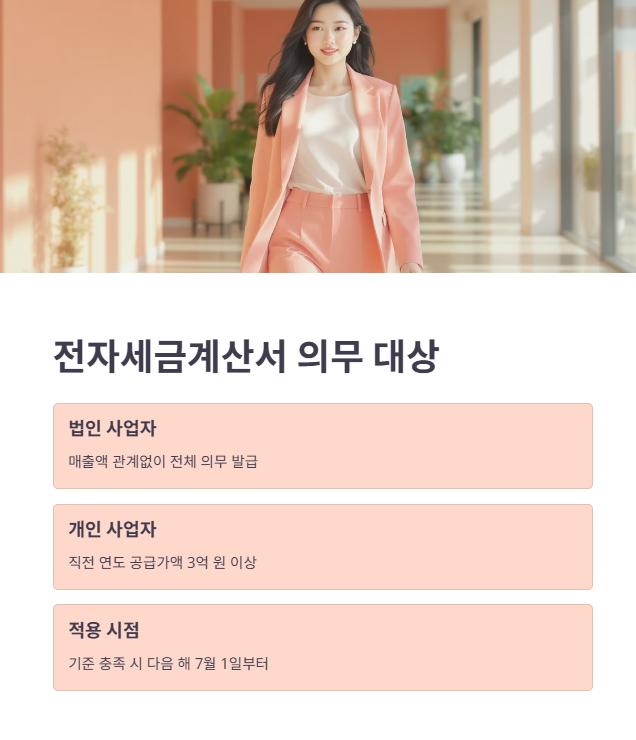 발행 전 체크! 전자세금계산서 의무 기준 확인