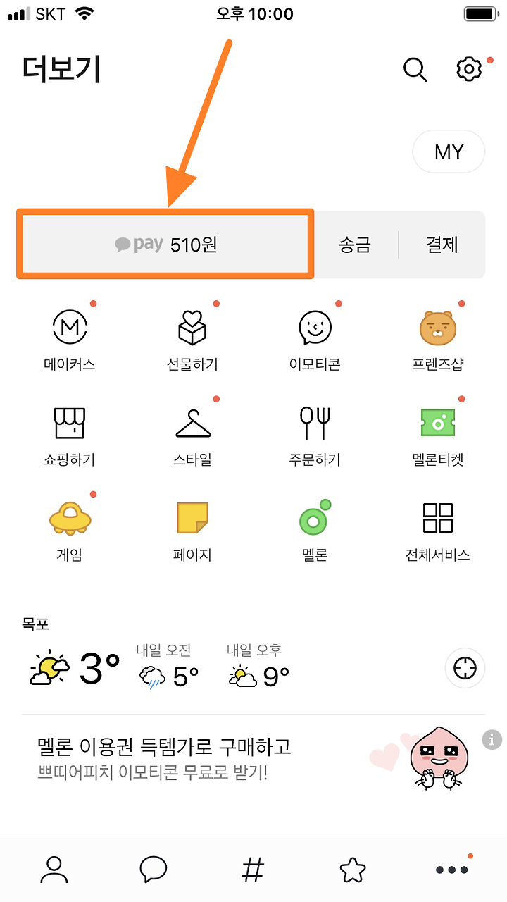 카카오페이 결제내역 확인 방법2