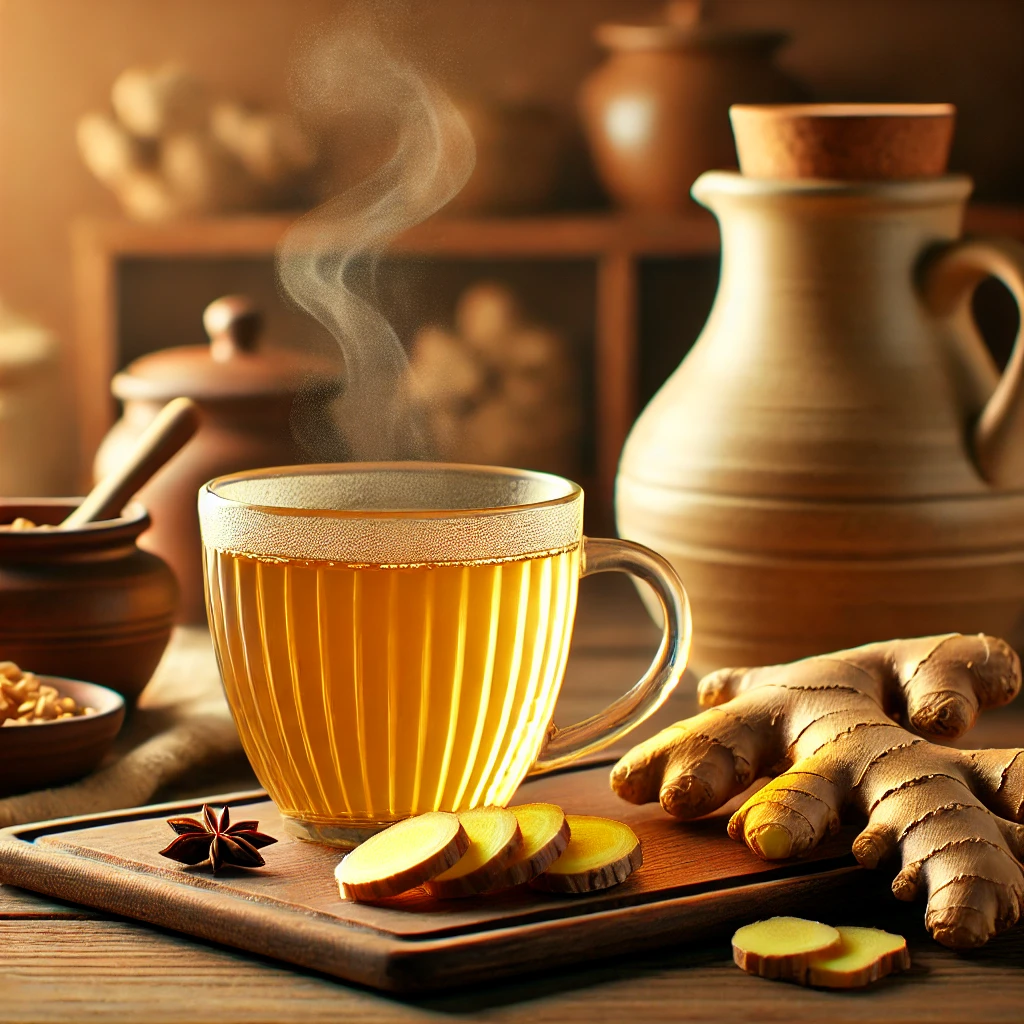 목감기에 좋은 생강차