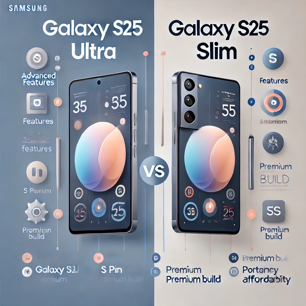 갤럭시 S25 울트라 vs 갤럭시 S25 슬림