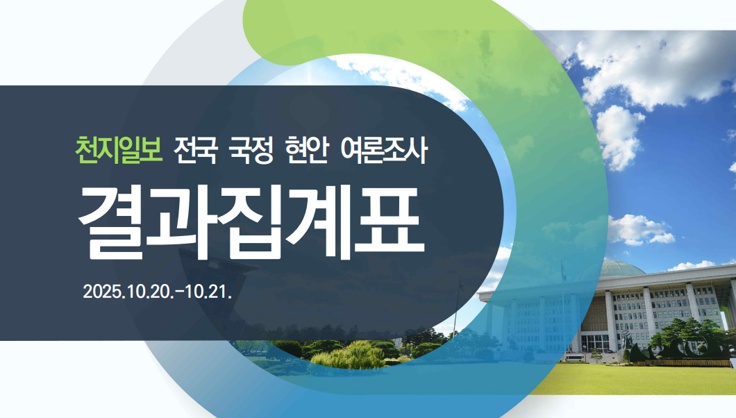 천지일보 여론조사