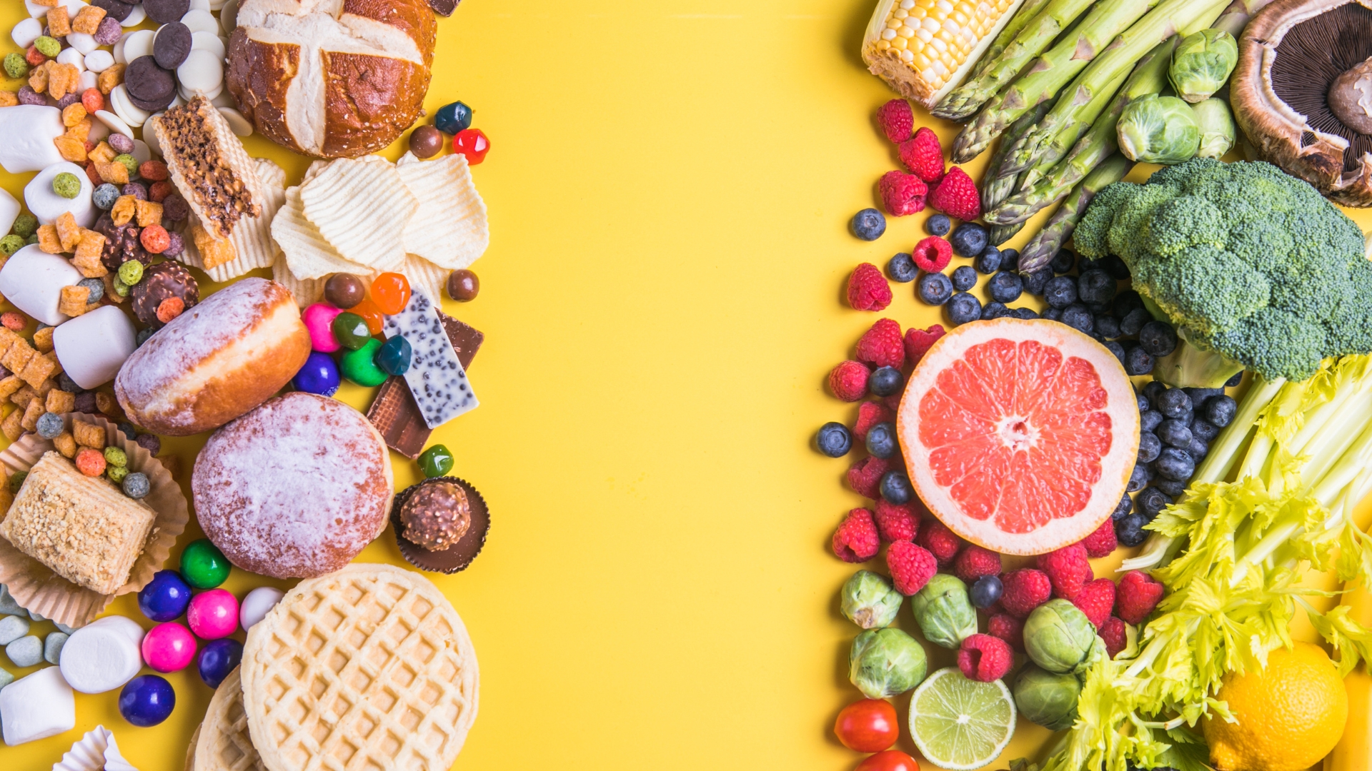 가공식품 피하기와 전체 식품 영양