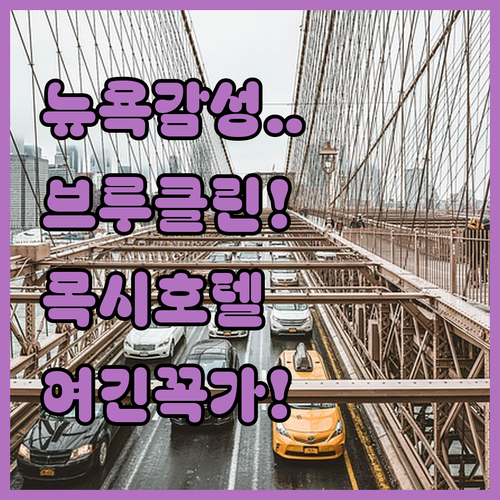 뉴욕 브루클린 감성 숙소 호텔 인디고..