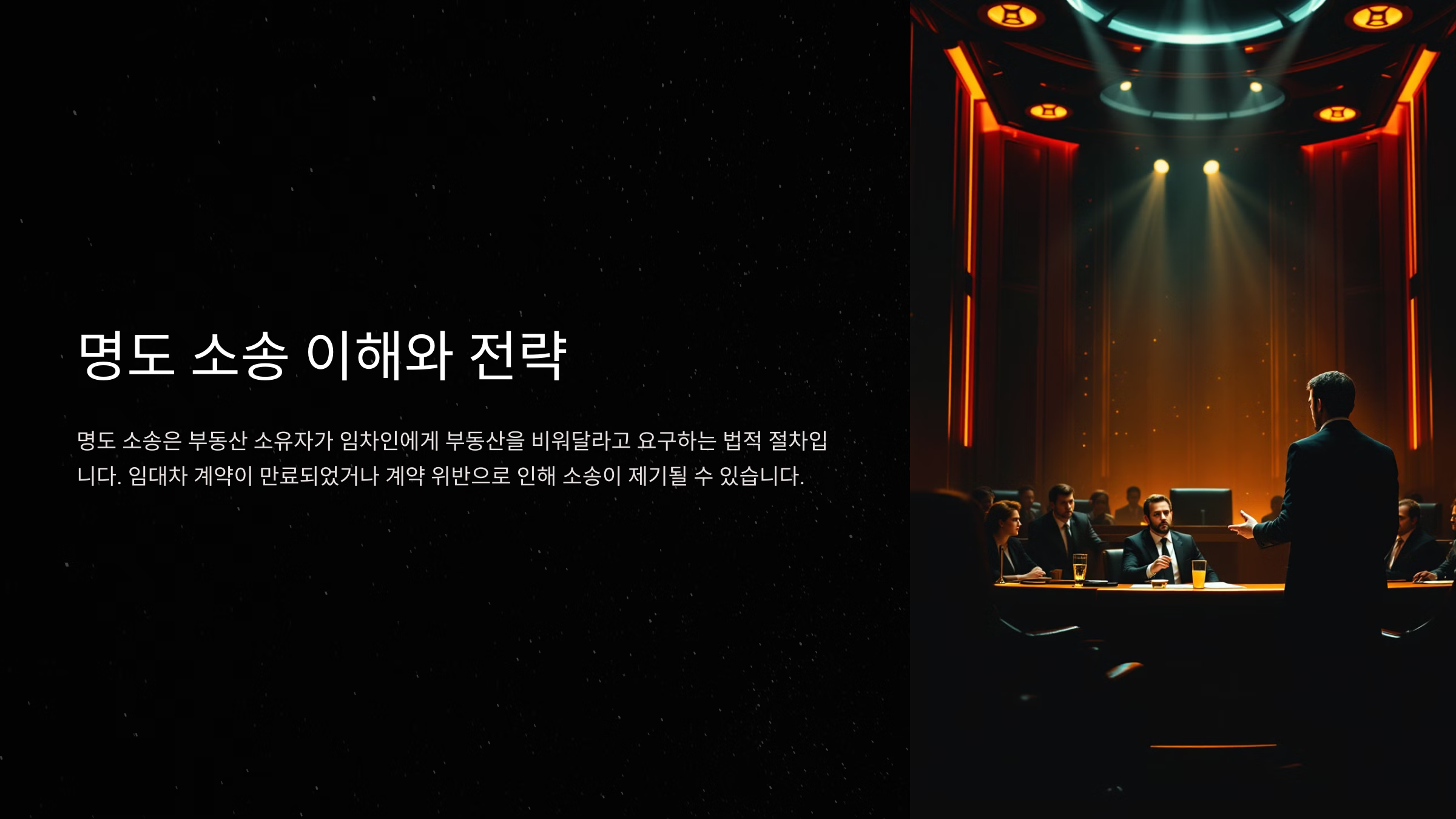 부동산 명도 소송