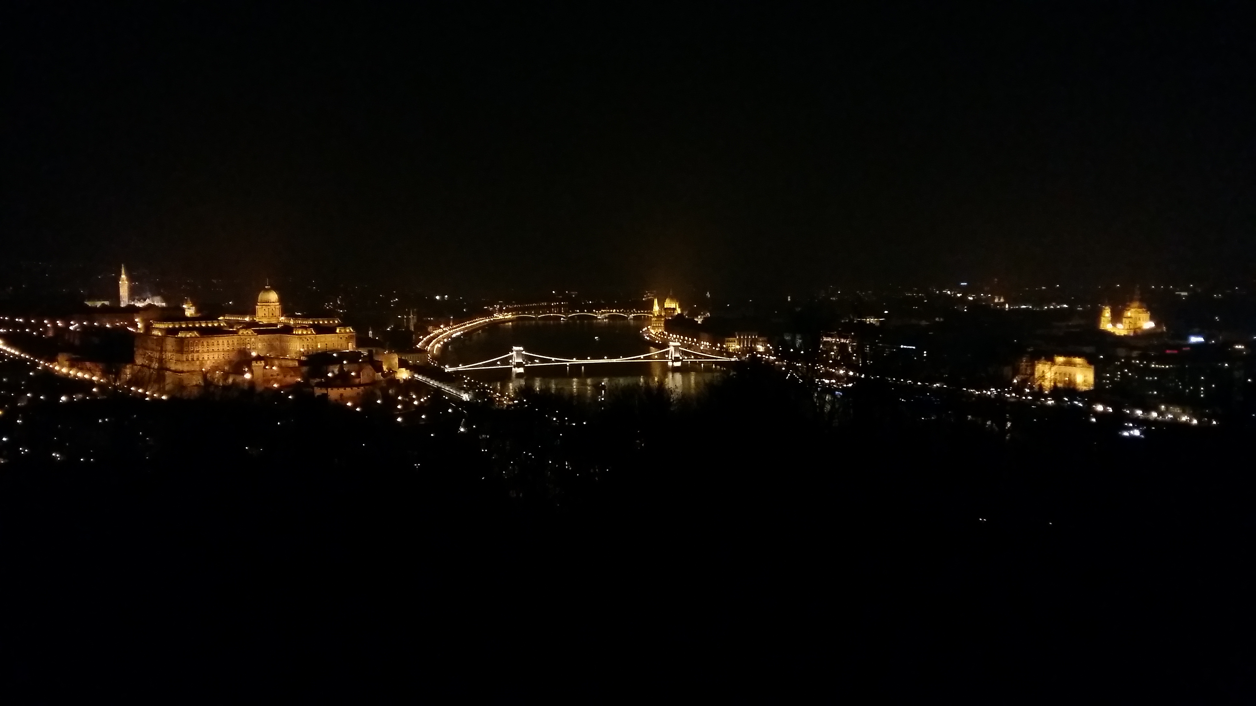 헝가리 부다페스트 치타델라에서 한 눈에 바라본 부다 성, 국회의사당, 어부의집, 성 이슈트반 대성당, 국립 오페라 하우스